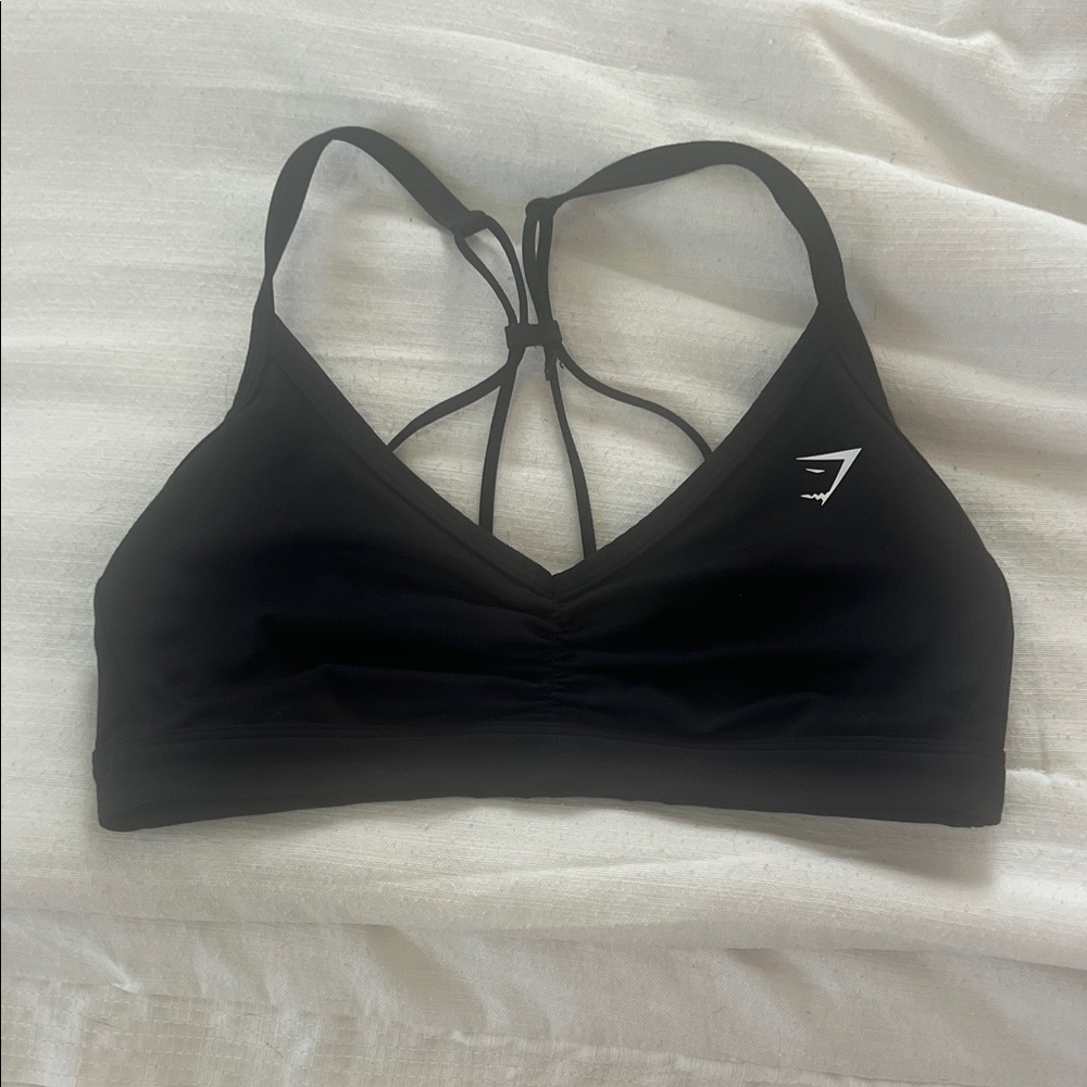 GymShark Black Strappy Sports Bra